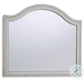 Brollyn Chipped White Mirror