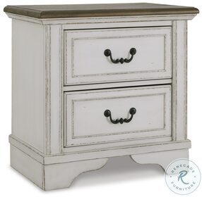 Brollyn Two Tone Two Drawer Nightstand