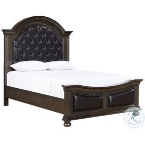 Balboa Walnut Queen Panel Bed