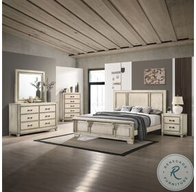 Ashland Rustic White Panel Bedroom Set