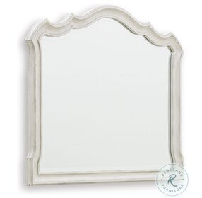 Arlendyne Antiqued White Painted Bedroom Mirror