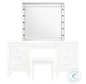Valentino White Vanity Mirror