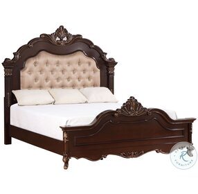 Constantine Cherry King Panel Bed