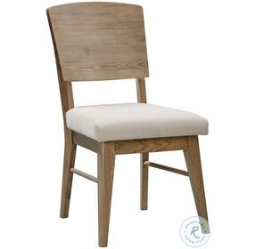 Barbosa Dark Caramel Upholstered Panel Back Side Chair Set of 2
