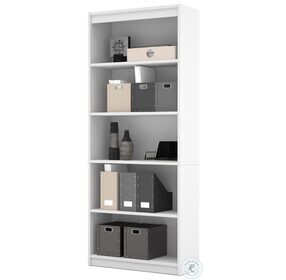Universel White 30" Standard Bookcase