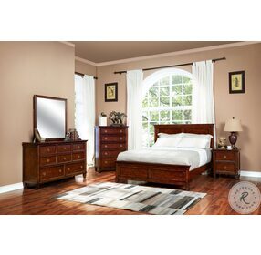 Tamarack Brown Cherry Panel Bedroom Set