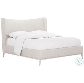 Mezzanine Dove Gray Upholstered King Low Profile Bed
