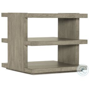 Linville Falls Soft Smoked Gray Overlook Trails End Table