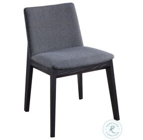 Deco Charcoal Gray Dining Chair Set Of 2