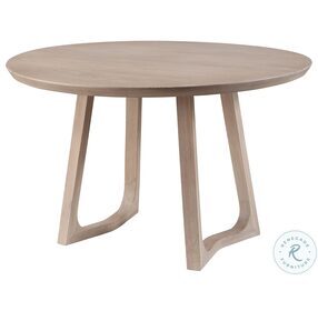 Silas White Wash Round Round Dining Table