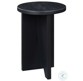 Grace Black With Light Brushing Accent Table