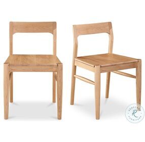Owing Natural Oak Dining Chair Set Of 2