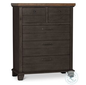 Bear Creek Caramel And Sable 5 Drawer Chest