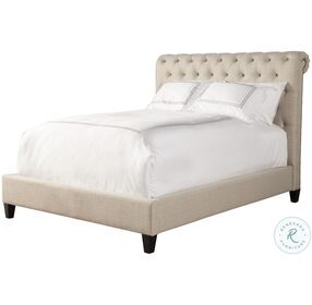 Cameron Downy Natural Queen Upholstered Panel Bed