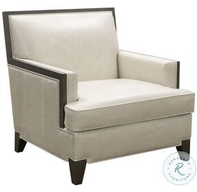 Taylor Natural and Cream Leather Upholstered Chair