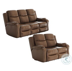 Marvel Hickory Reclining Living Room Set with Power Headrest