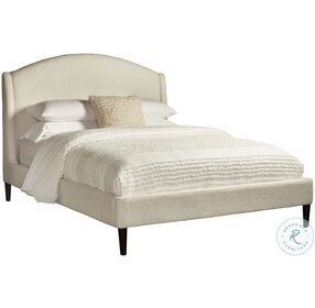 Crescent Milano Snow Queen Upholstered Panel Bed
