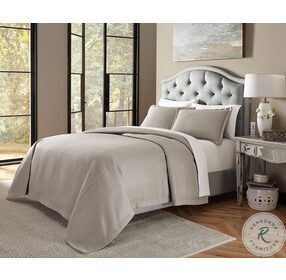 Port Orleans Grey 3 Piece King Bed Throw Set