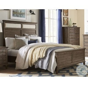 Farmhouse Chic Brindle King Panel Bed