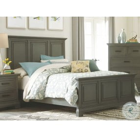 Summit Mineral Gray King Panel Bed