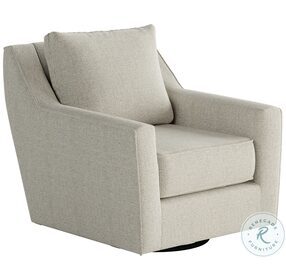 Invitation Cream Linen Swivel Glider Chair