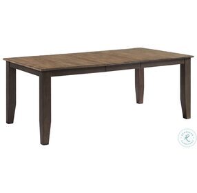 Beacon Black and Walnut Extendable Dining Table