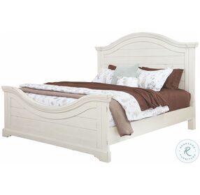 Stonebrook Distressed Antique White Queen Panel Bed