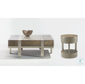 Leigh Rustic Grey And Tarnished Nickel Occasional Table Set