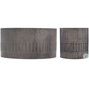 Miramar Dark Charcoal Outdoor Round Occasional Table Set