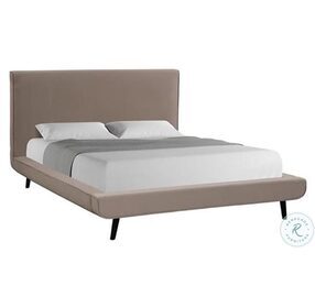 Fitz Melody Mink California King Upholstered Panel Bed