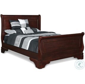 Versaille Bordeaux King Sleigh Bed
