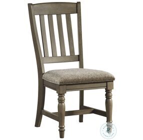 Balboa Park Roasted Oak Slat Back Side Chair Set of 2