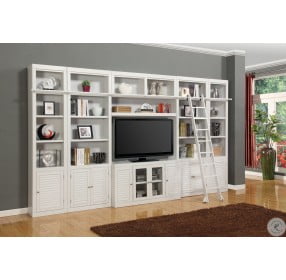 Rawlins Cottage White 6 Piece Large Entertainment Wall
