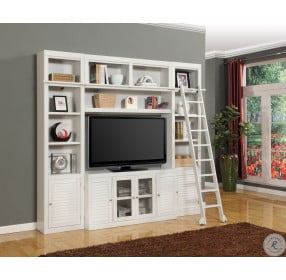 Rawlins Cottage White 4 Piece Entertainment Wall