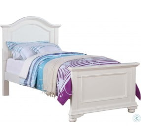 Addison White Twin Panel Bed