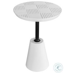 Foundation White Outdoor Accent Table