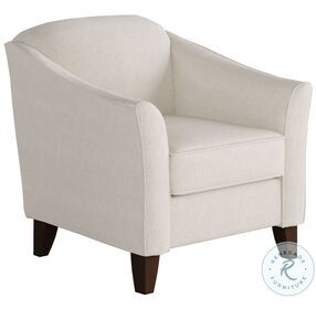Truth or Dare Off White Salt Barrel Back Accent Chair