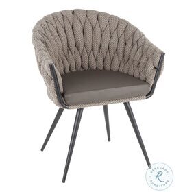 Braided Matisse Grey Chair
