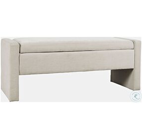 Braun Natural Storage Upholstered Bench