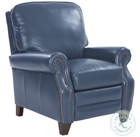 Briarwood Marisol Blue Leather Recliner