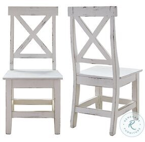 Brixton White Wooden Side Chair Set Of 2