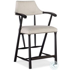 Linville Falls Charred Black Stack Rock Counter Height Stool