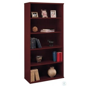 Series C Mahogany 36 Inch 5-Shelf Bookcase