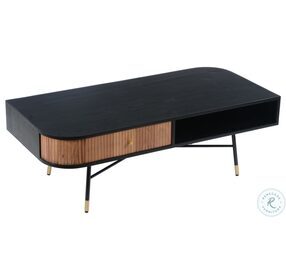 Bezier Black And Natural Coffee Table