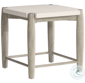 Ashbrook Vellum And Weathered Greige Side Table