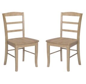 Dining Essentials Natural Madrid Side Chair Set of 2