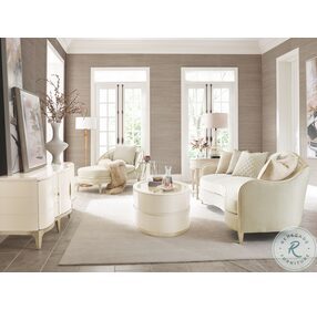 Adela Blush Taupe Ultra Soft Oyster Velvet Living Room Set