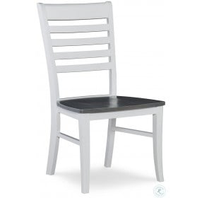 Cosmopolitan White and Gray Roma Dining Chair Set of 2