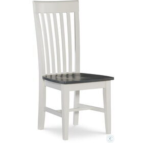 Cosmopolitan Gray and White Tall Mission Dining Chair Set of 2