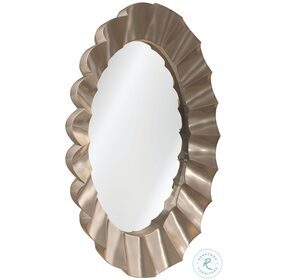 Valentina Golden Shimmer Oval Mirror